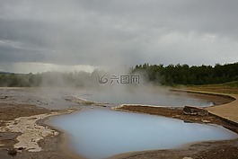 冰岛,喷泉,温泉