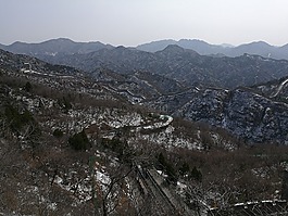 长城,冬季,雪