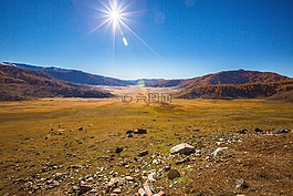 中國,新疆,太陽