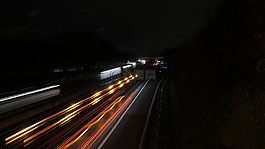 公路,夜,光