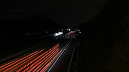 公路,夜,光