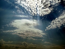 云,天空,白