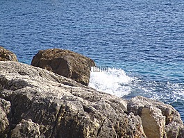 巖,石頭,沖浪
