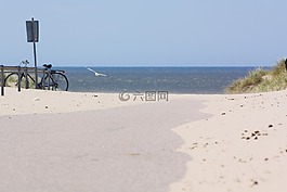 海灘,沙丘,北海
