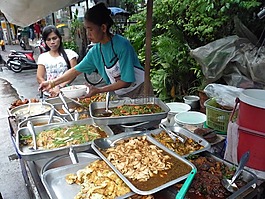 曼谷,吃,食品