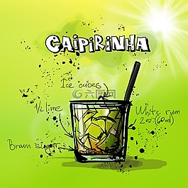 的caipirinha,鸡尾酒,喝
