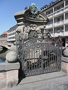 纽伦堡,pegnitz,博物馆桥
