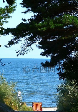 海,海灘,波羅的海