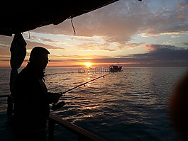 钓鱼,海洋,船