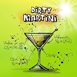 馬丁,雞尾酒,喝