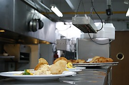 厨房,餐厅,厨师