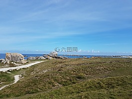 布列塔尼,海岸沿岸布雷顿,海