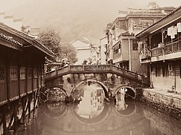 橋,老,烏賊