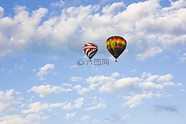 熱氣球,天空,氣球
