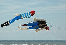 风筝,海滩,贝尔克普拉