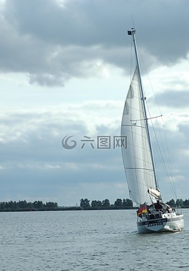 帆,帆船,海