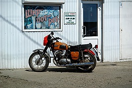 摩托车,公园,运输工具