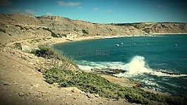 海濱,海岸線,船