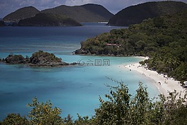 平靜,海灘,p