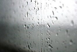 滴,雨,玻璃