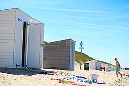 海滩,domburg,荷兰