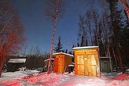 夜,外屋,雪