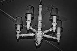 枝形吊燈,光,古董