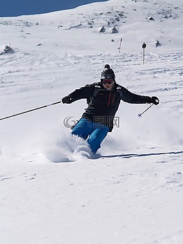 滑雪,粉,奧地利