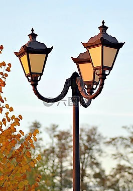 燈籠,公園,更換燈泡