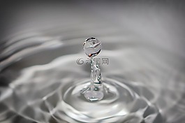 水,滴,下降