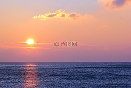 黎明,海,寧靜