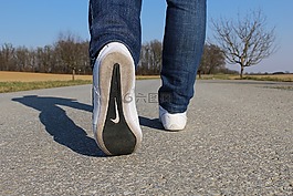 去,運行,運動鞋