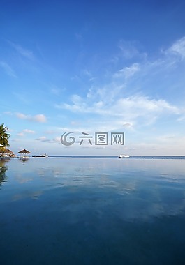 馬爾代夫,海,天空