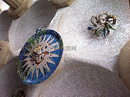馬賽克,高迪,巴塞羅那