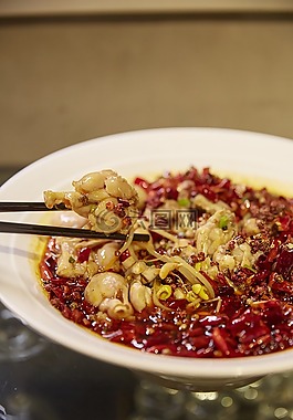 中餐,水煮牛蛙,麻辣
