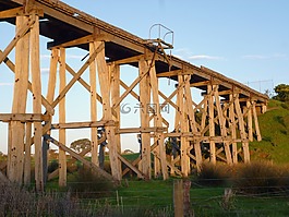 橋,鐵路,老