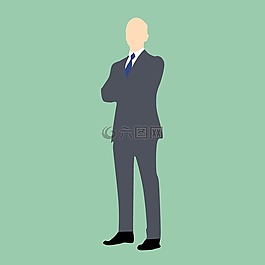 男子,西裝,立場