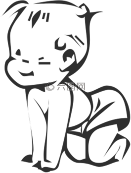 可愛,嬰兒,側(cè)影