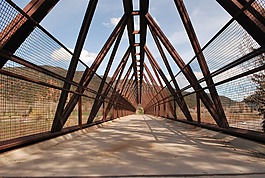 橋,走,路徑