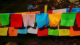 彩旗,佛教,旅行