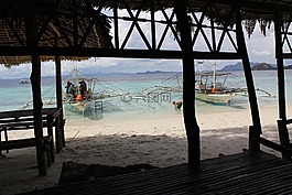 巴拉望岛,菲律宾,海滩