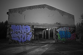 建筑,老,軍事領域