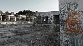 建筑,老,軍事領域