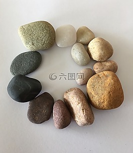 石頭,鵝卵石,顏色