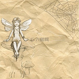 女孩,仙女,web