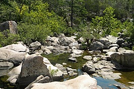 河,石,巖