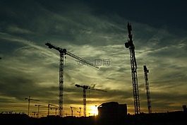 建設,起重機,構建