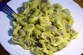 餃子,意大利面,填充
