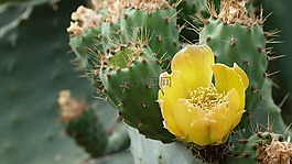 仙人掌,厂,开花