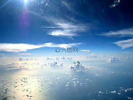 空中拍摄的照片,天空,白
